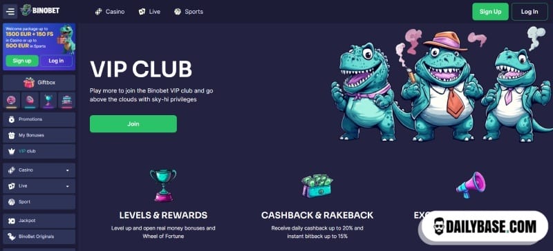 VIP-programma van Binobet Casino