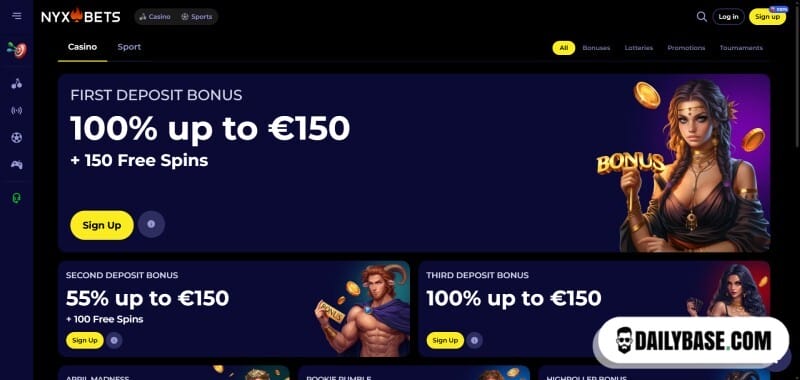 NYXBets Casino met Top Bonussen