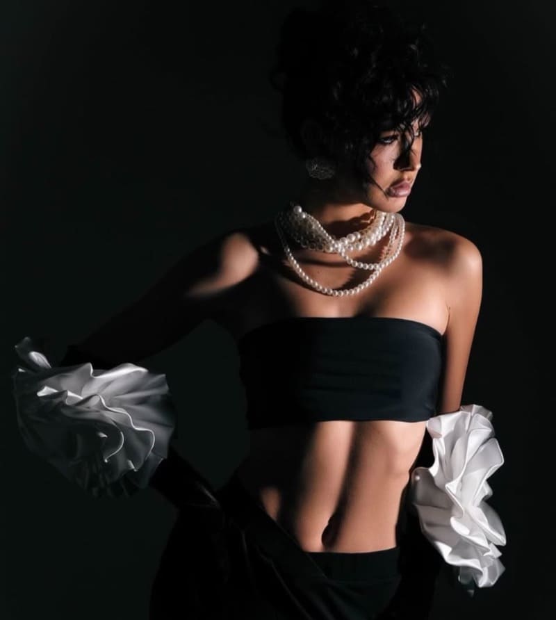Babe in mode shoot