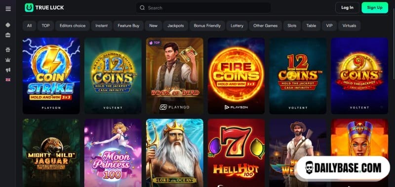 Beste spellen bij TrueLuck Casino