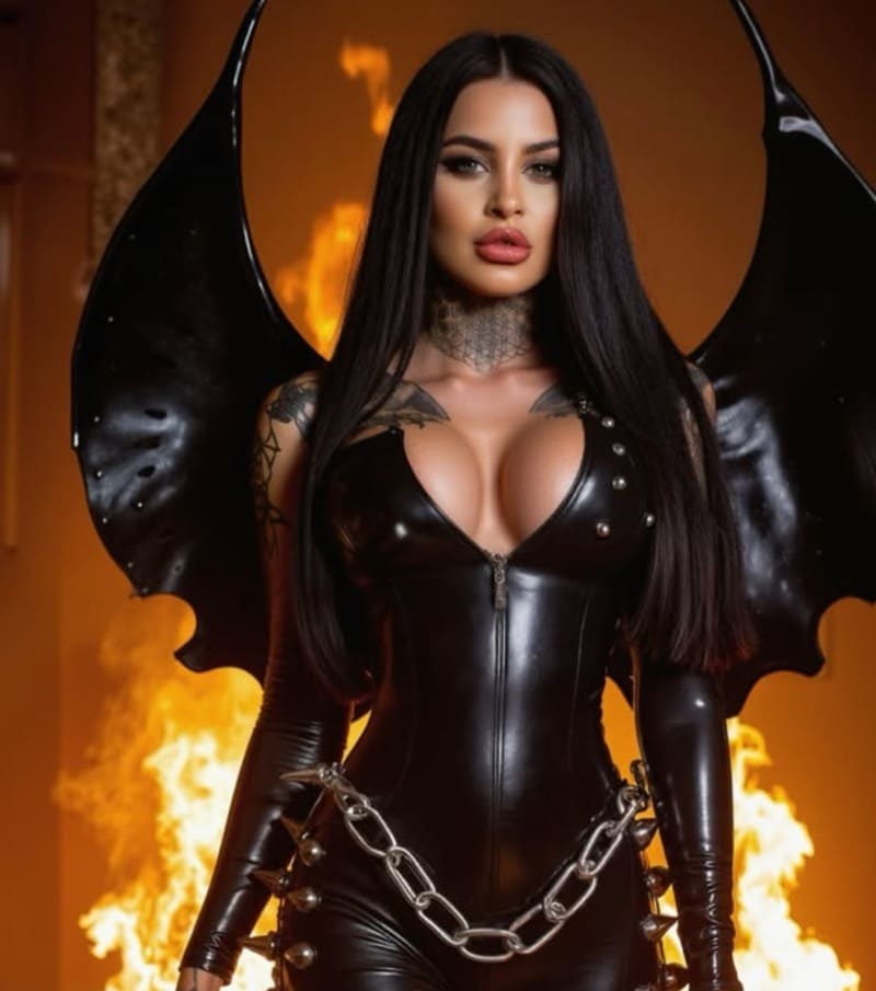 Babe in latex