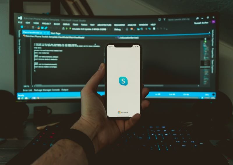 Skype on smartphone