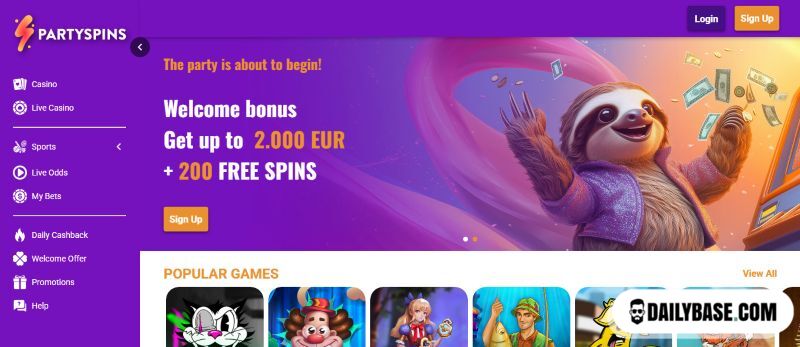 PartySpins Screenshot