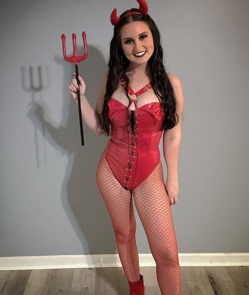 Sexy dame in rood