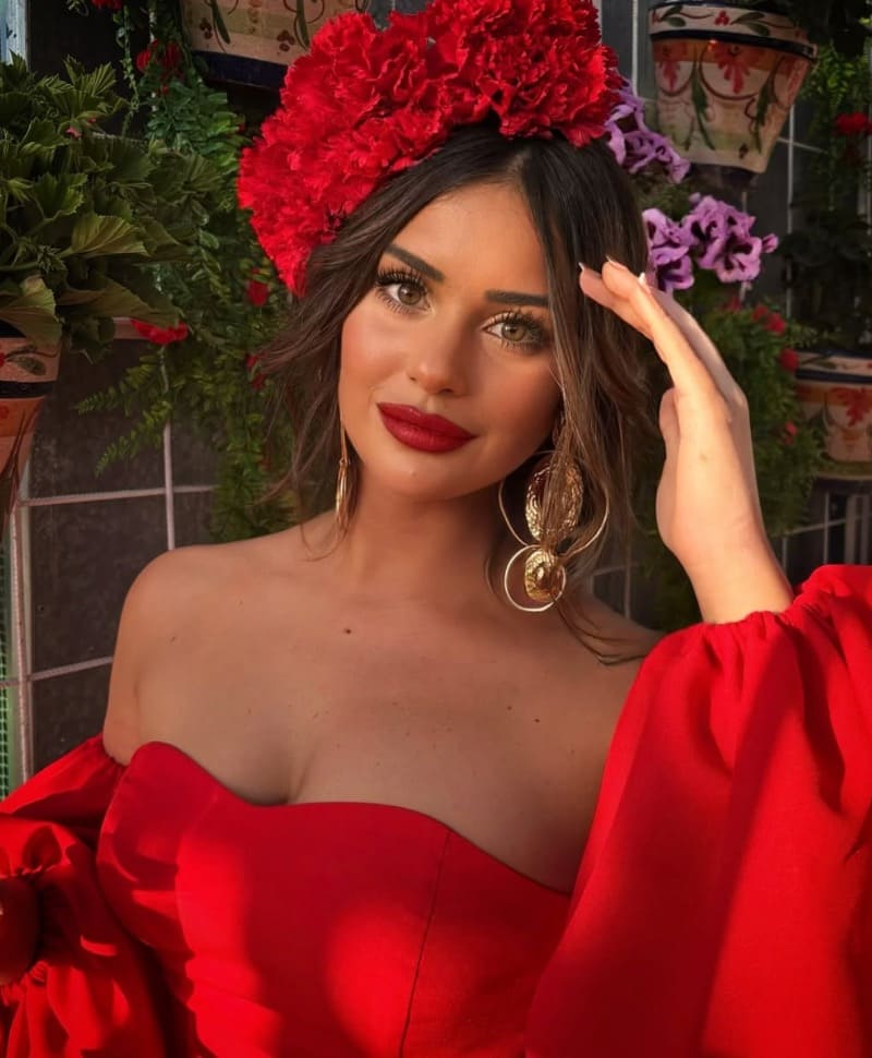 Sexy dame in rood
