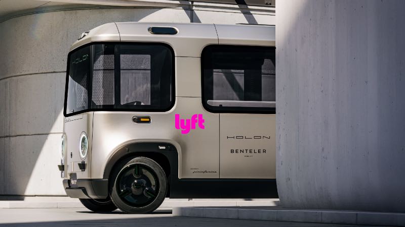 Lyft shuttle bus