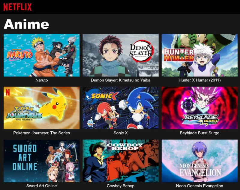Anime Op Netflix