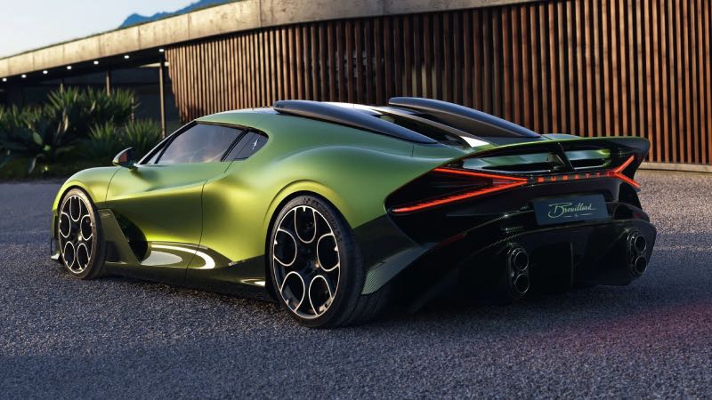 Bugatti Brouillard in groen