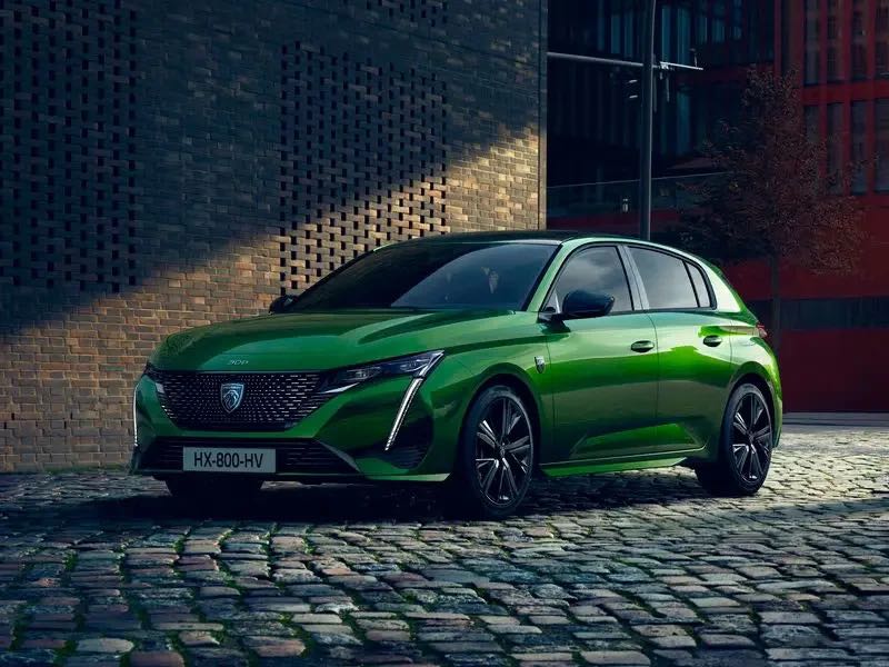 Groene Peugeot