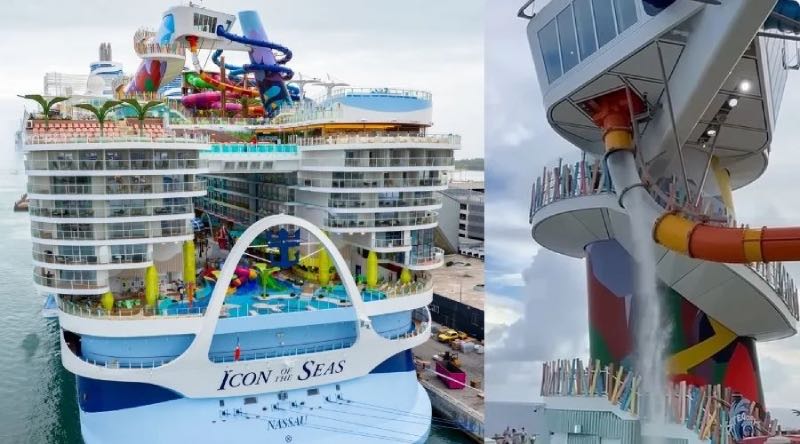 Icon Of the Seas cruiseschip glijbaan