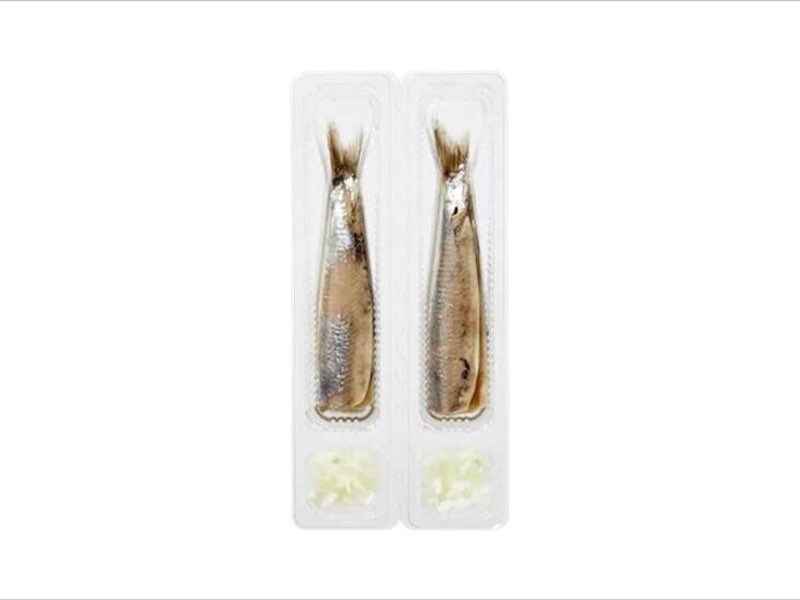Haring met Listeria bacterie