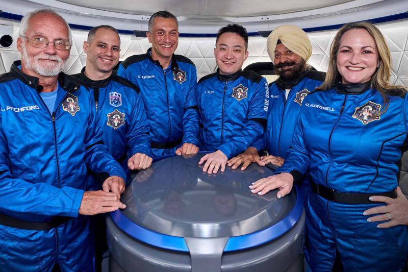Justin Sun Blue Origin