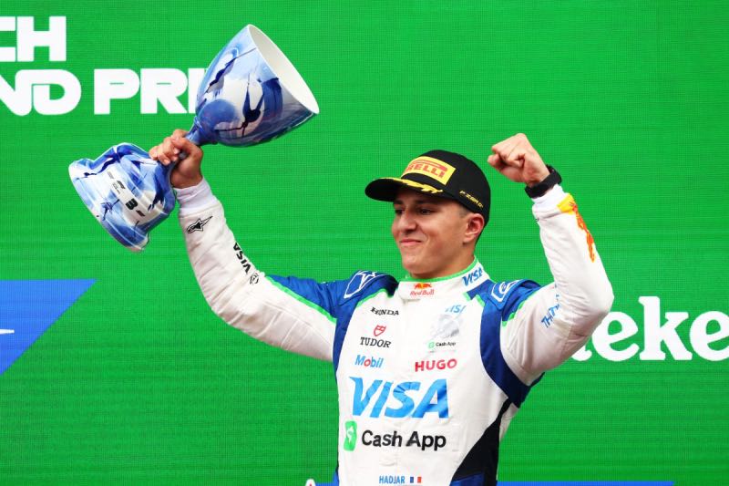 Isack Hadjar Podium