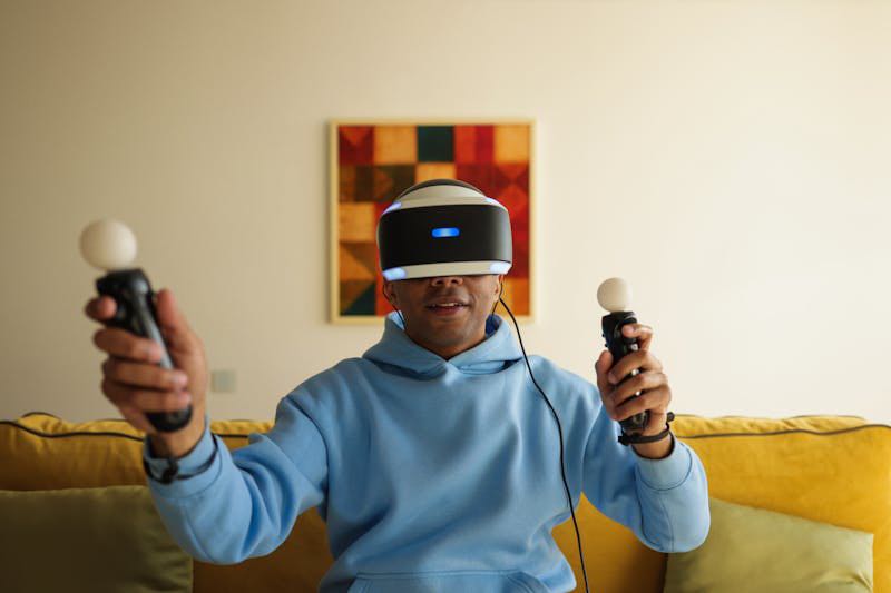 Persoon met VR