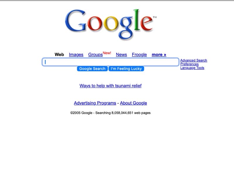 Google in 2005 