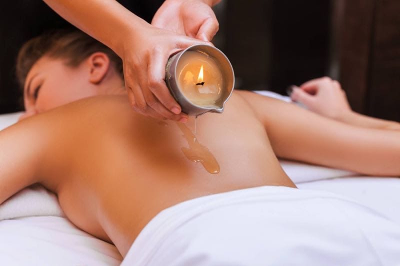 Massage olie kaars