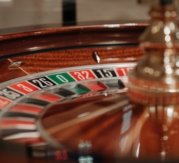 Roulette wiel in casino
