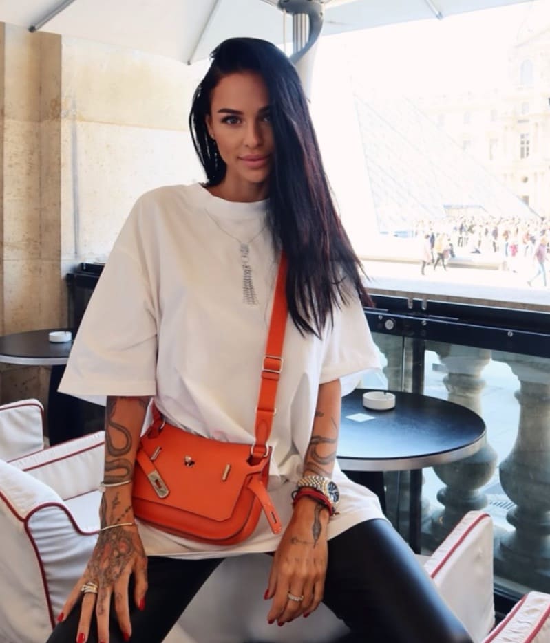 Voronova in casual outfit