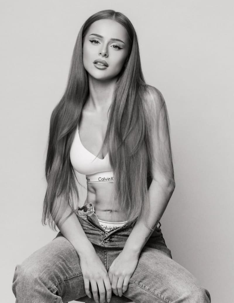 Model in sexy fotoshoot