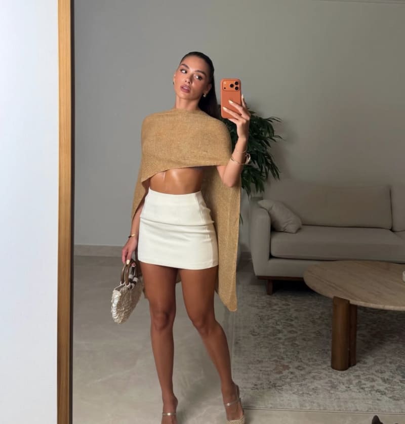 Anja in coole outfit