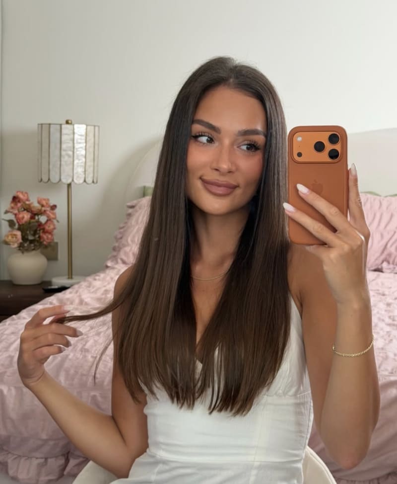 Anja neemt spiegelselfie