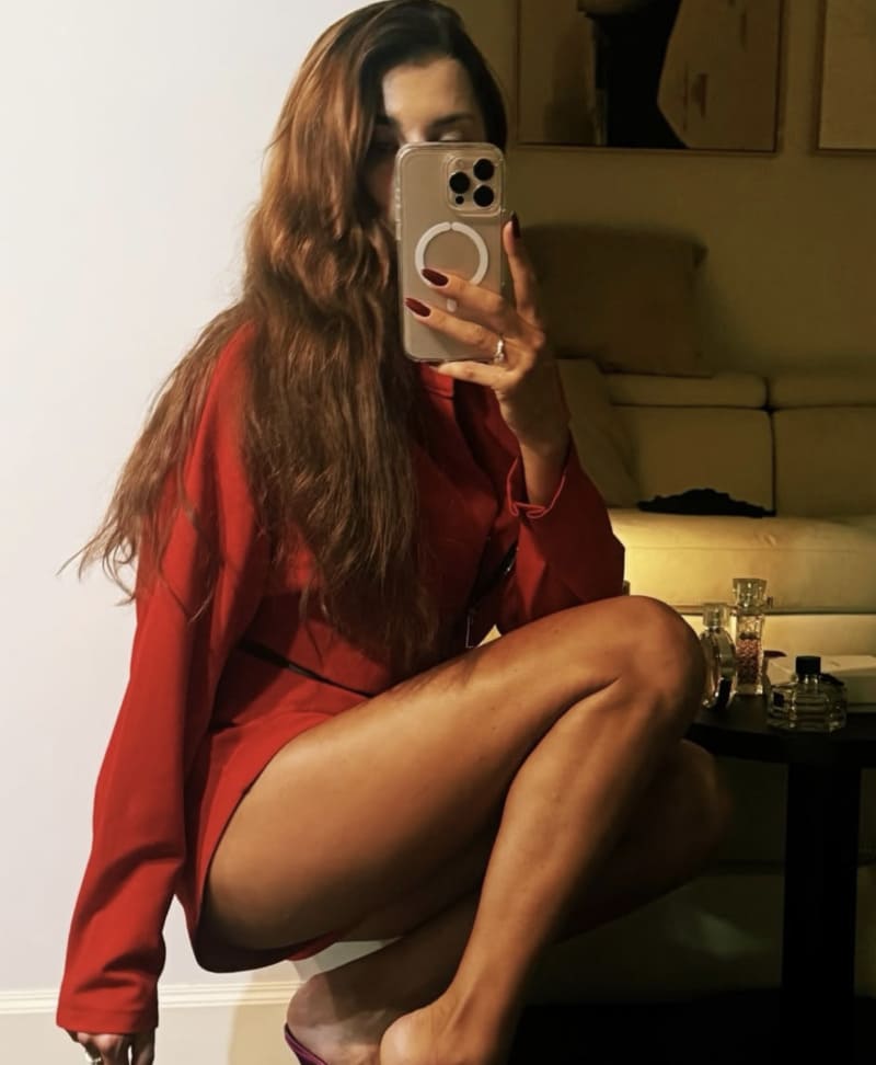 Sexy model met lange benen