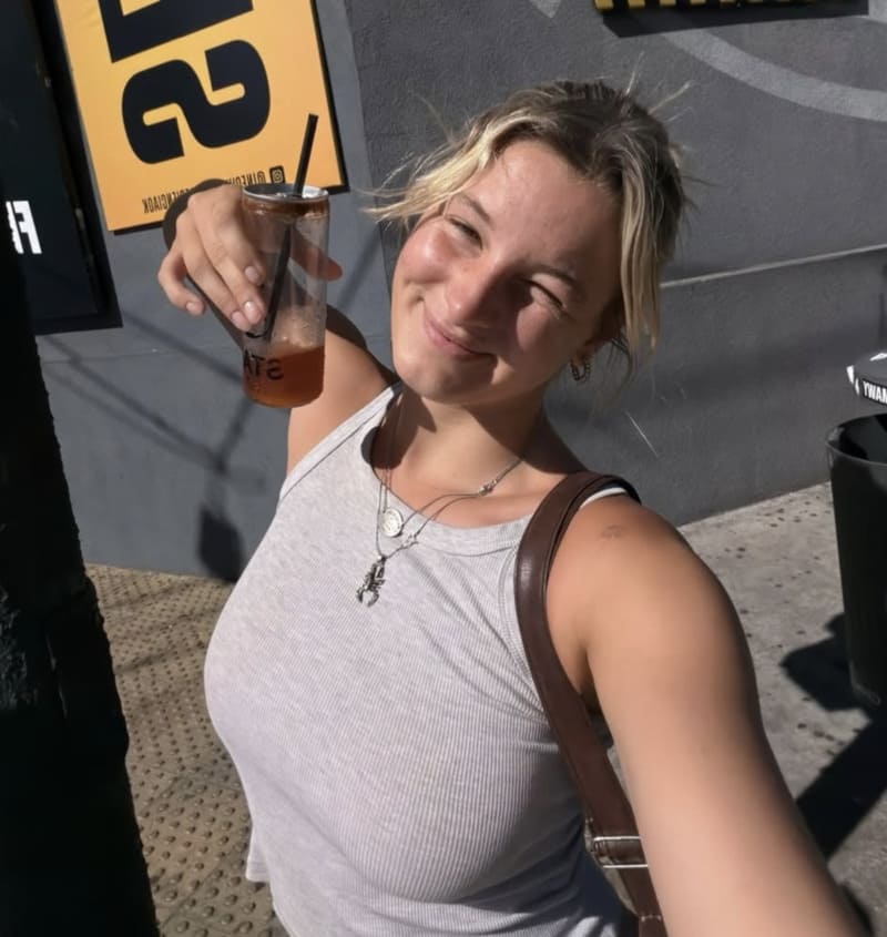 Carly in sexy outfit